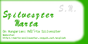 szilveszter marta business card